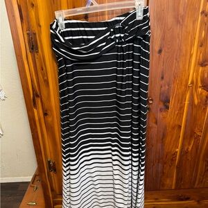 Robert Louis Black and White Maxi Skirt